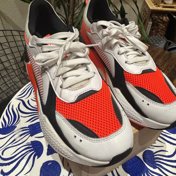 Puma RS-X Reinvention, White Red Blast, Mens Sneakers Size 10.5, Used - Picture 5 of 6